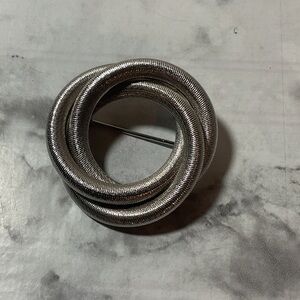 Silver Circular Brooch